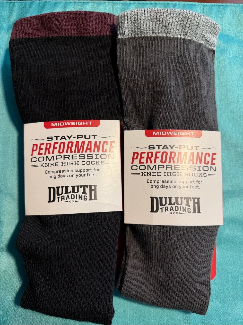 Deluth Trading Co. Performance Compression Socks. 2 Pair. NEW